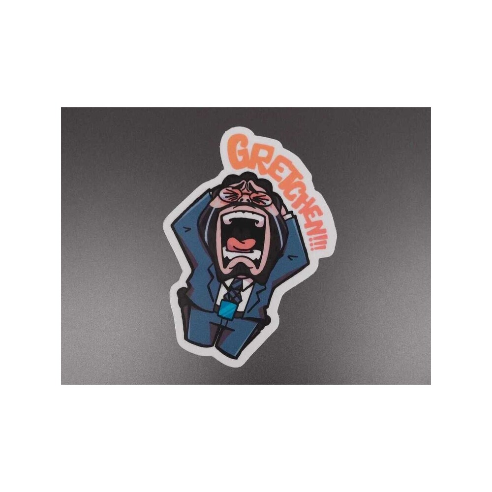 Severance Inspired Dylan G "Gretchen!!!" Sticker